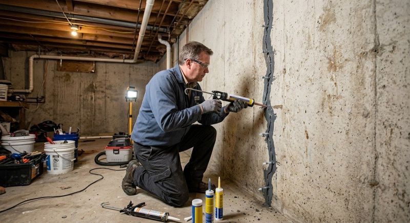 Basement Crack Repair in Ormond Beach, FL