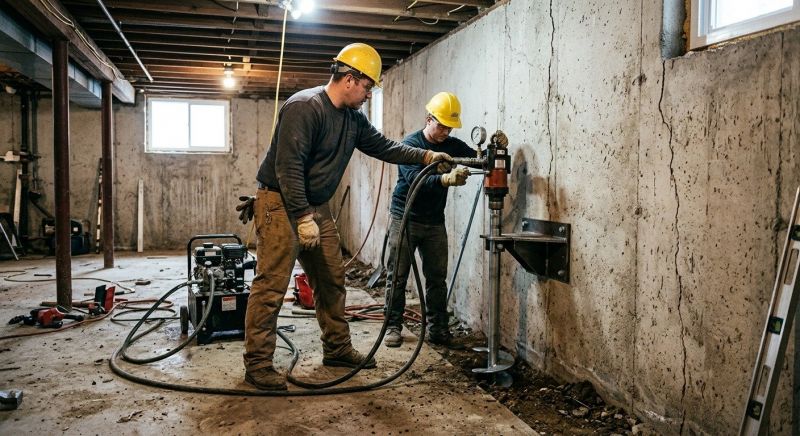 Basement Stabilization in Ormond Beach, FL