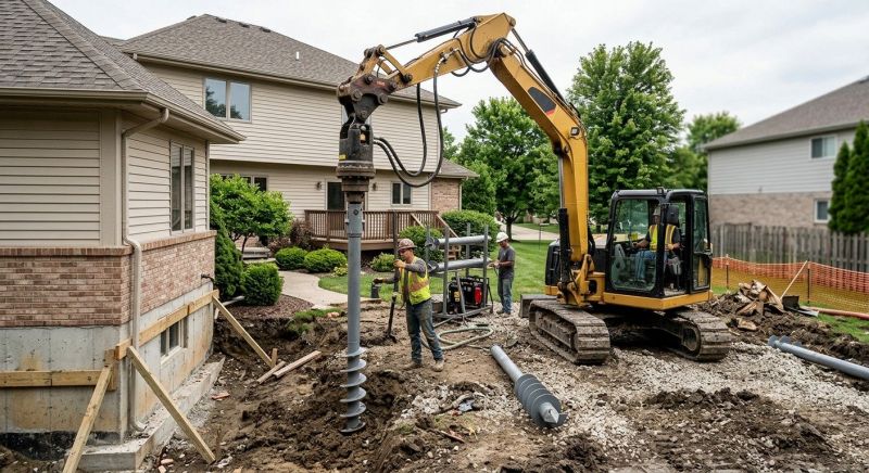 Helical Pile Installation in Ormond Beach, FL